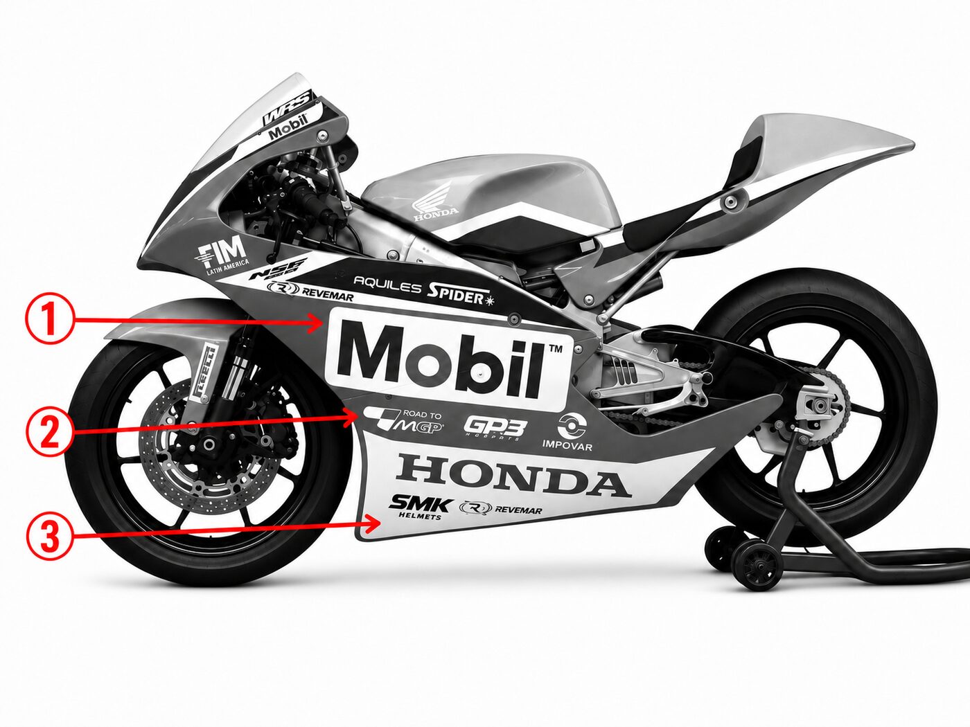 Espacios en la moto